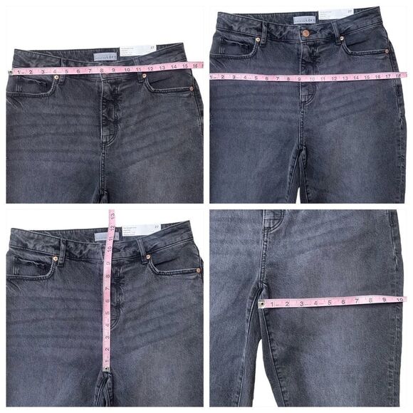 Ann Taylor LOFT Curvy The Straight Crop Jeans - Picture 11 of 16